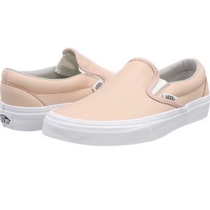 Unisex Vans Leather Classic Slip On in Frappe